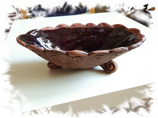 Keramická oválná miska