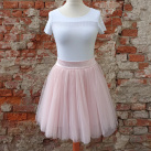 Světle růžová tylová sukně, velikost L - MAXI SLEVA:)
