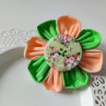 Látková kytička průměr 8,5cm