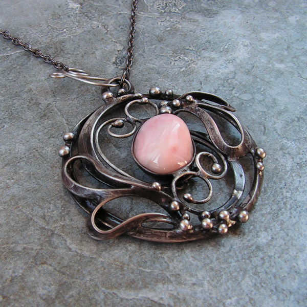 Medailon Radost (šperk s achátem)