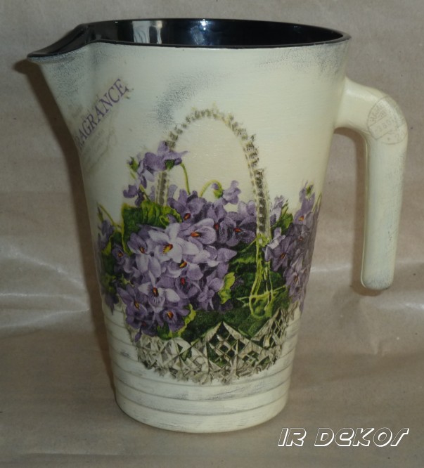 Džbán / váza - FIALKY