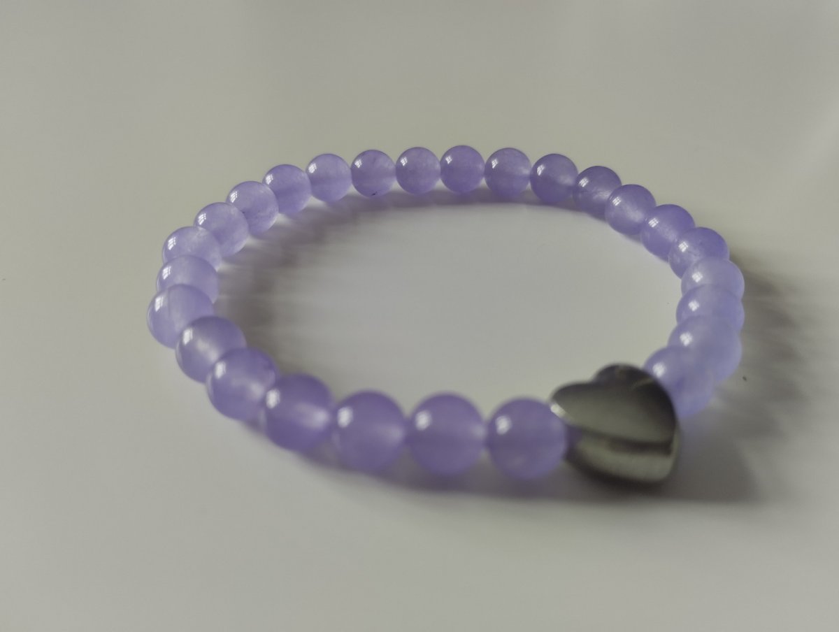 Náramek s nerezovým srdíčkem