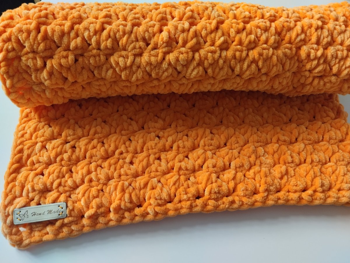 Deka pro miminko oranžová jemná a teplá 83x71cm