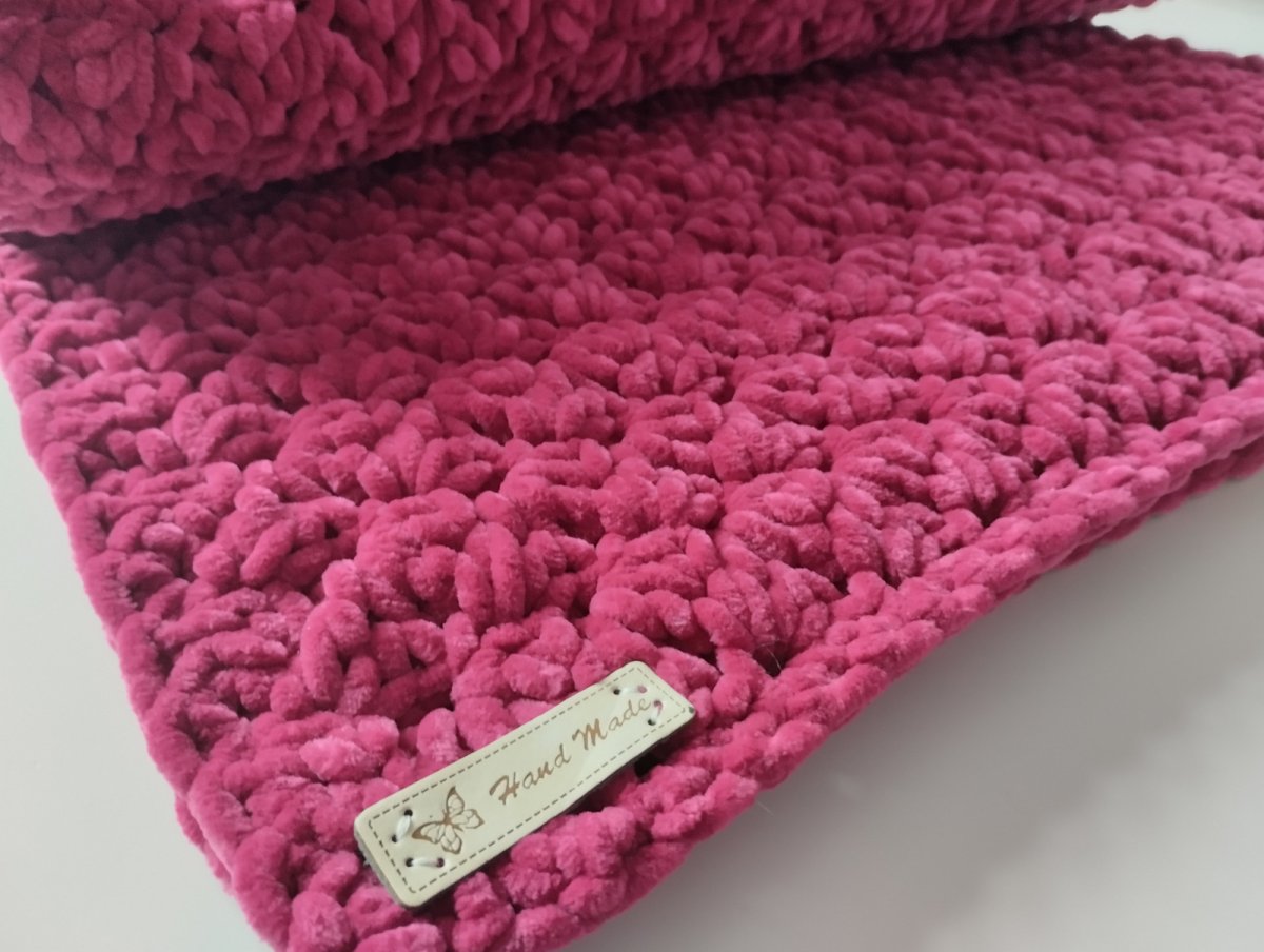 Deka pro miminko vínovo-tm.růžová a teplá 90x70cm