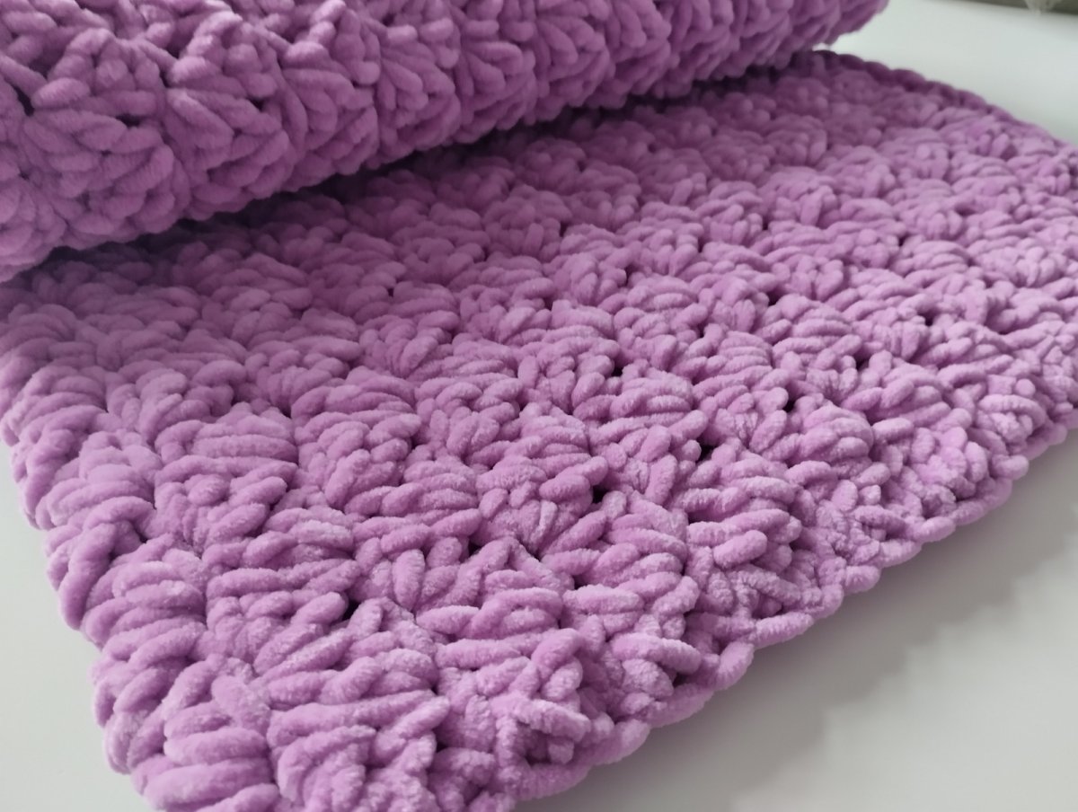 Deka pro miminko fialová a teplá 80x70cm