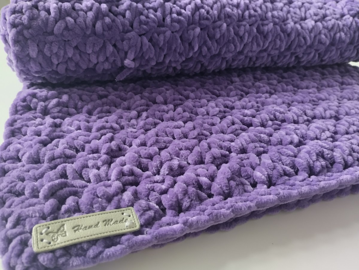 Deka pro miminko fialová a teplá 88x73cm