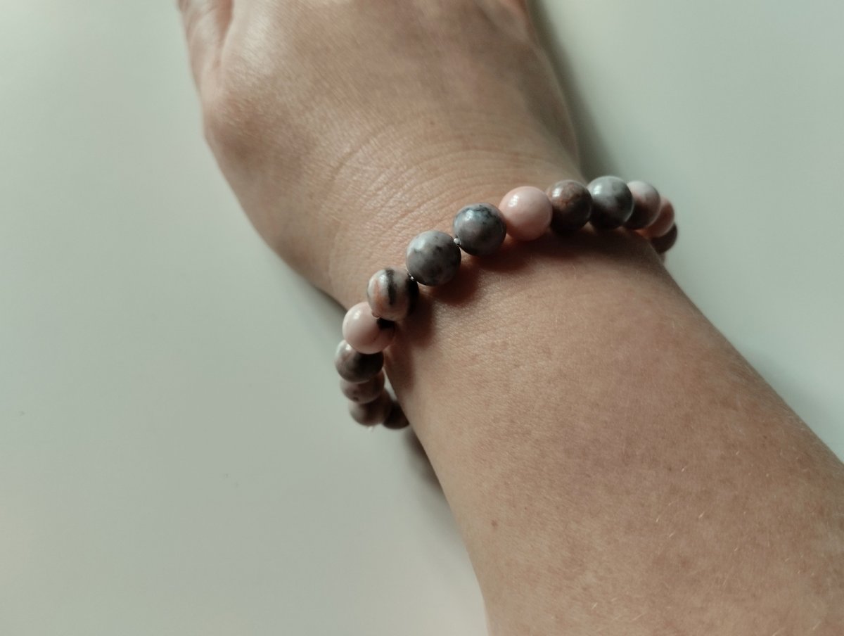 Náramek z minerálu jaspis zebra