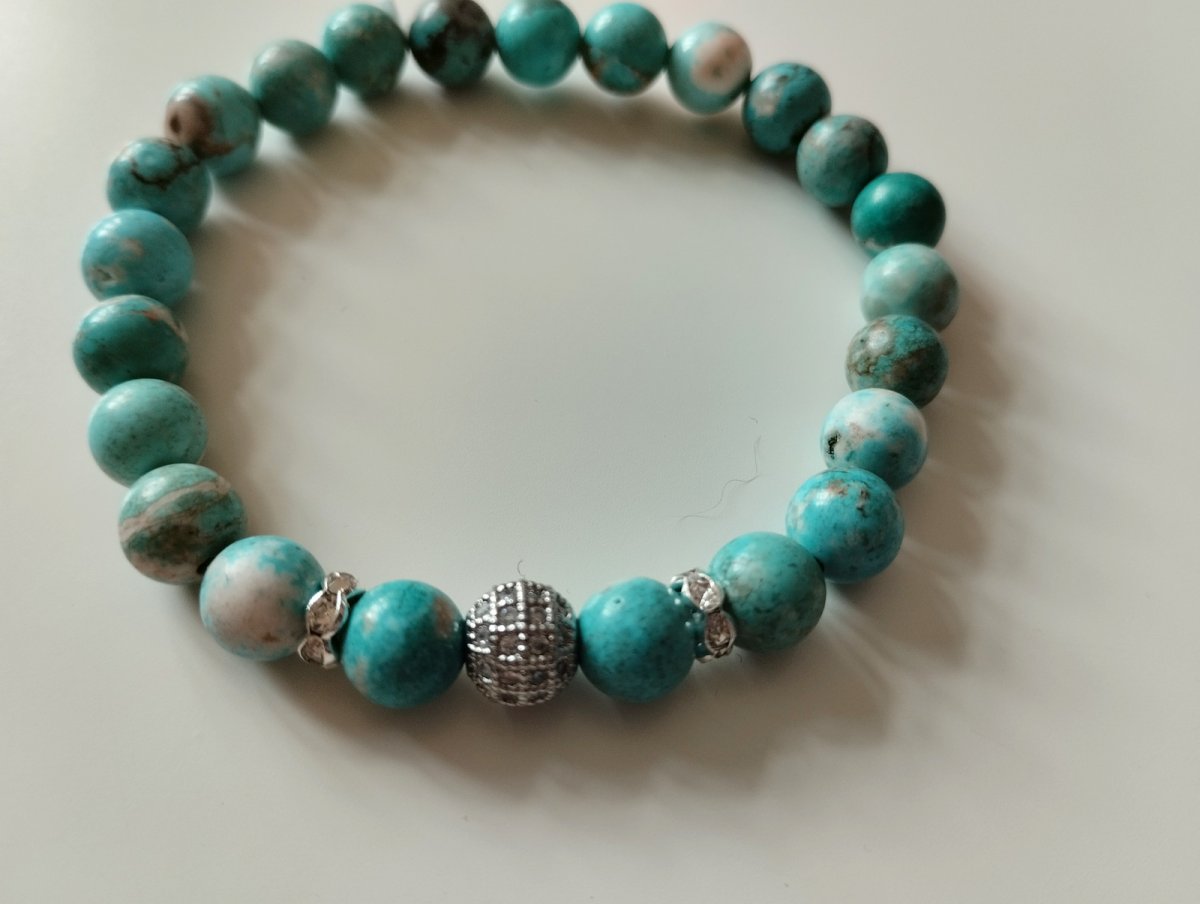 Náramek z minerálu jaspis mořský sediment