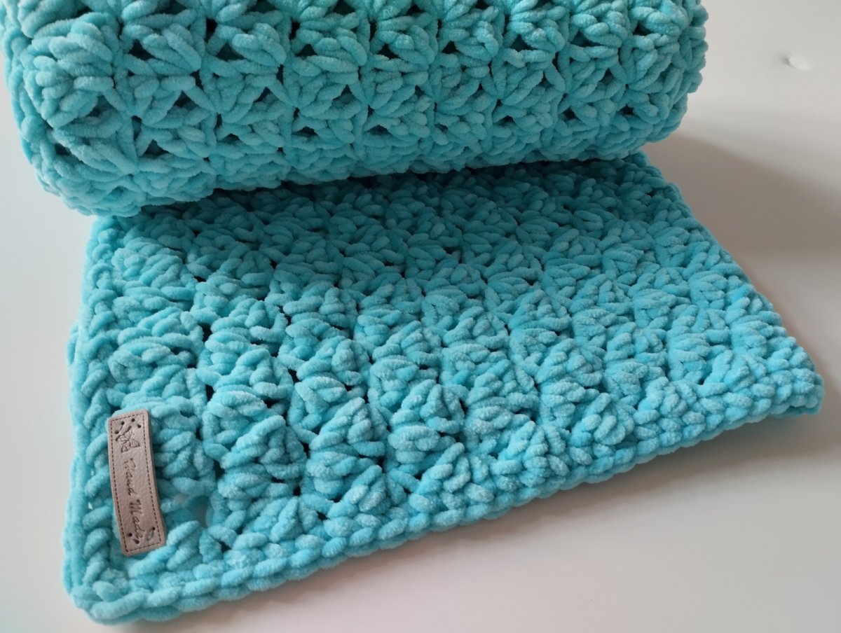 Deka pro miminko tyrkysová jemná a teplá 90x64cm