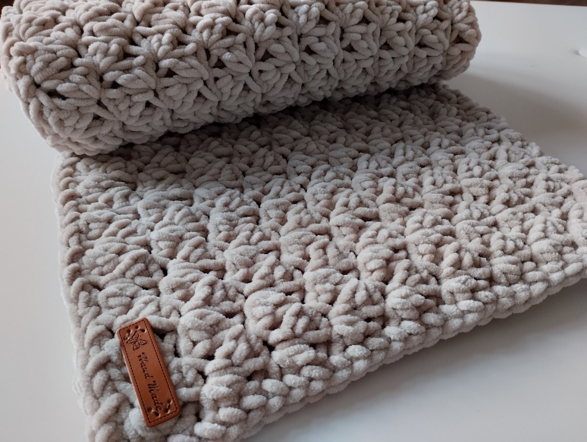 Deka pro miminko béžová jemná a teplá 83x69cm