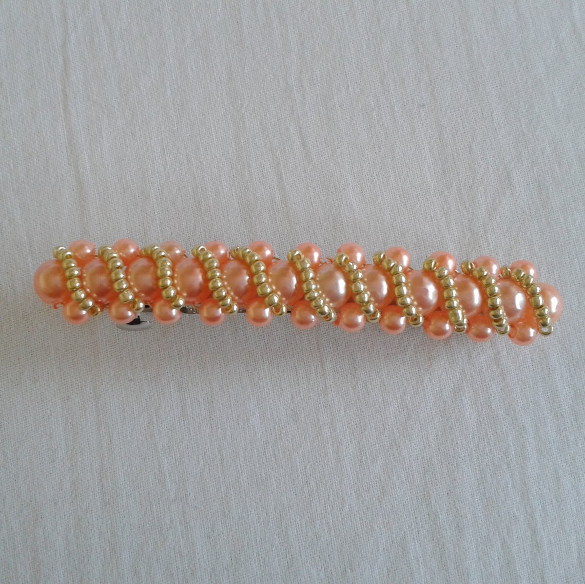 SLEVA - Oranžová francouzská spona (174)