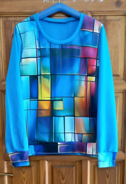 Mikina - káro, velikost L ~ SLEVA ~