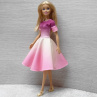 Růžové šatičky pro Barbie