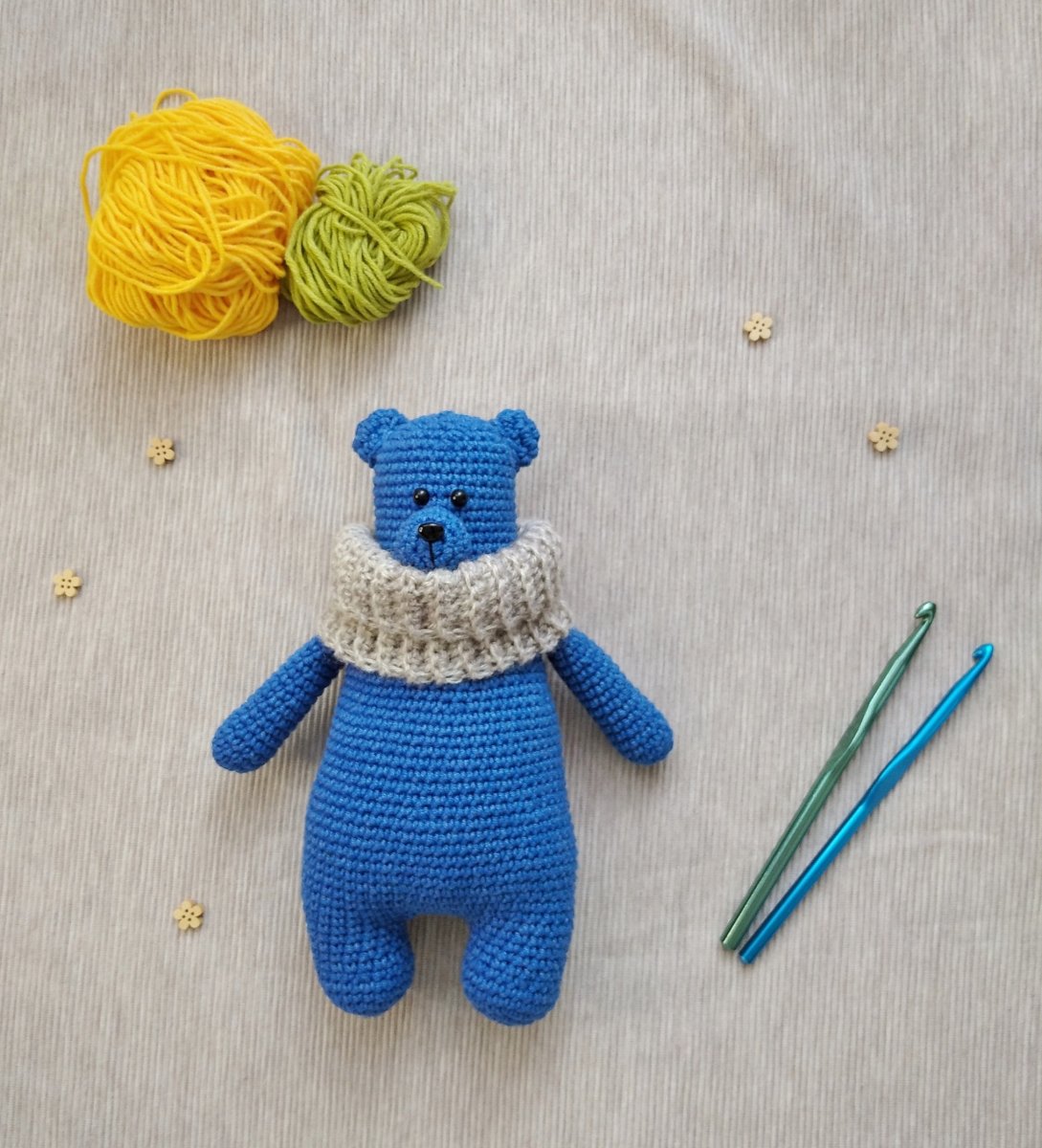 Háčkovaný medvídek
