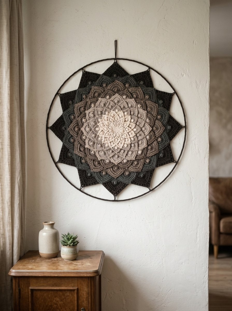 Mandala Lotosový květ - 3D - průměr 45 cm