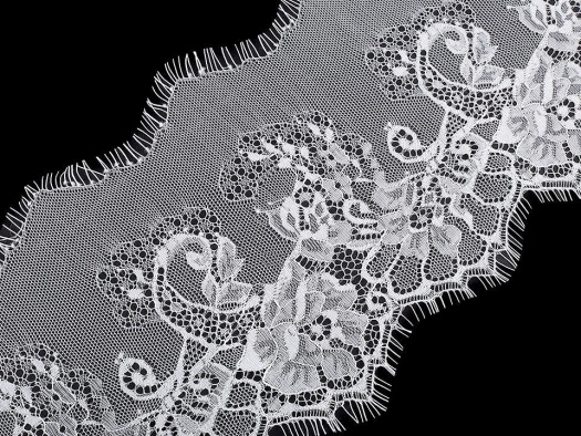 Francouzská krajka šíře 17,5 cm - bílá