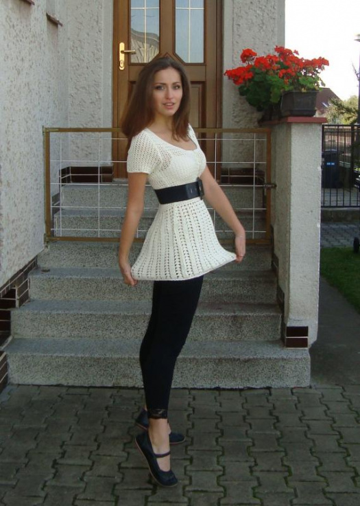 Háčkovaná tunika