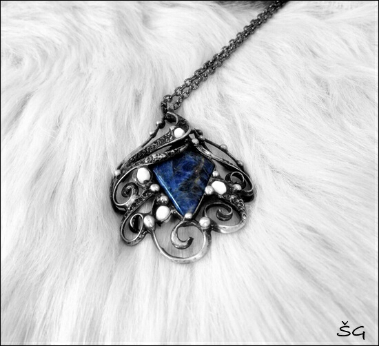 Náhrdelník - blue stone