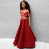 Dlouhé šaty pro Barbie