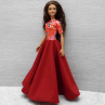 Dlouhé šaty pro Barbie