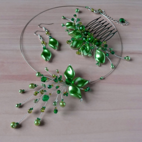 Dámské originální šperky-Smaragdová