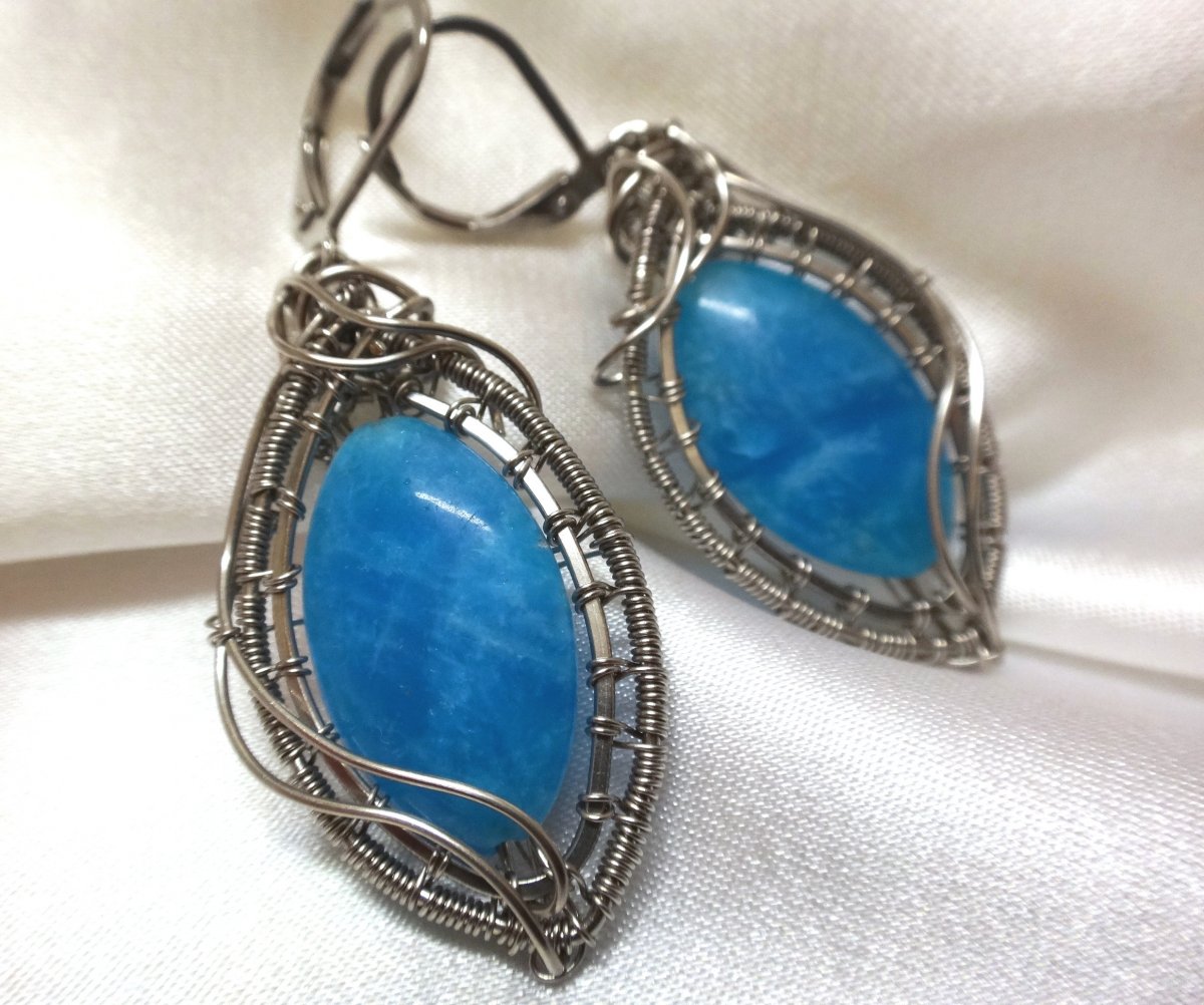 Křemen -náušničky