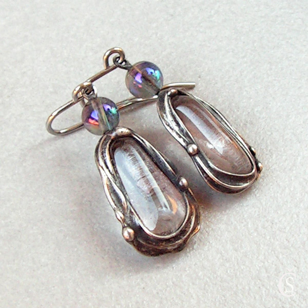 Figurky...náušnice - Křišťál