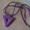 Přívěsek "Geometry in purple"