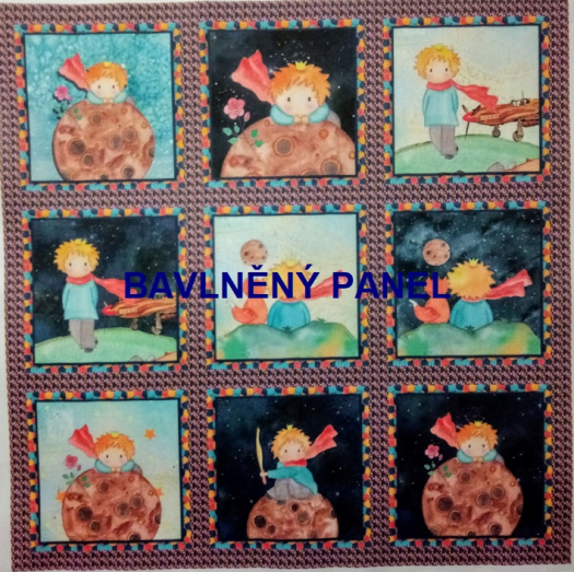 BAVLNĚNÝ PANEL / I NA PEXESO/ 35 x 35 cm  FNP6