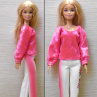 Kalhoty a mikina pro Barbie