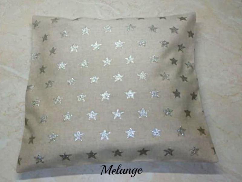 Vánoční stříbrné hvězdy v režné