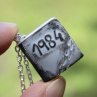 Náhrdelník fimo knížka - Orwell, 1984