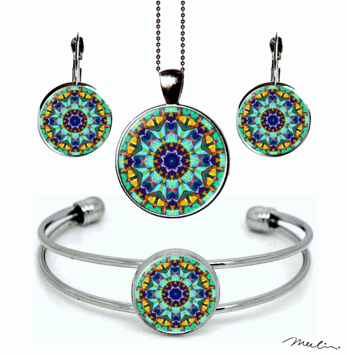 Šperk s mandalou - souprava s náramkem