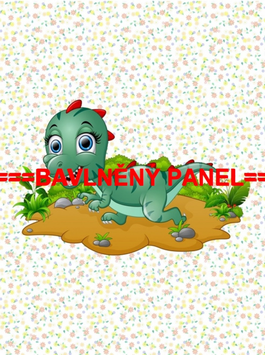 Velký bavlněný panel 90x120cm PEŘ 19