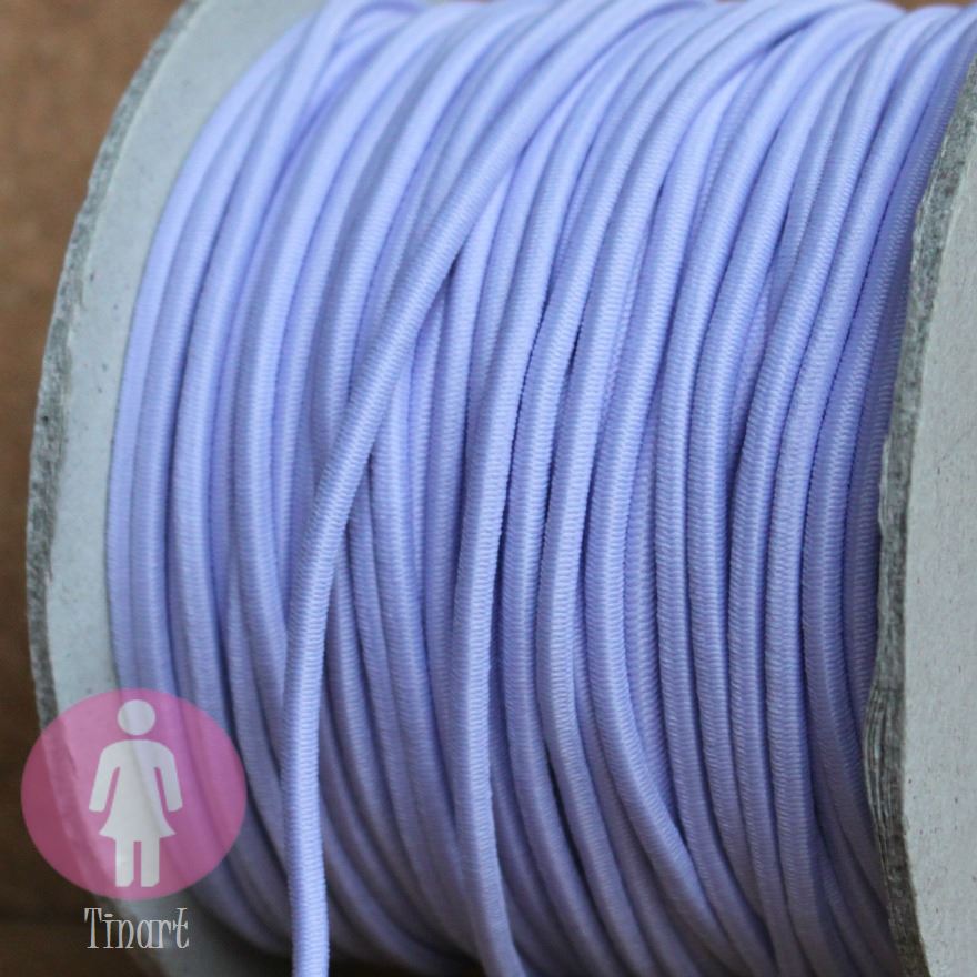 Pruženka/gumička: 2 metry x Ø 3 mm - Levandulová