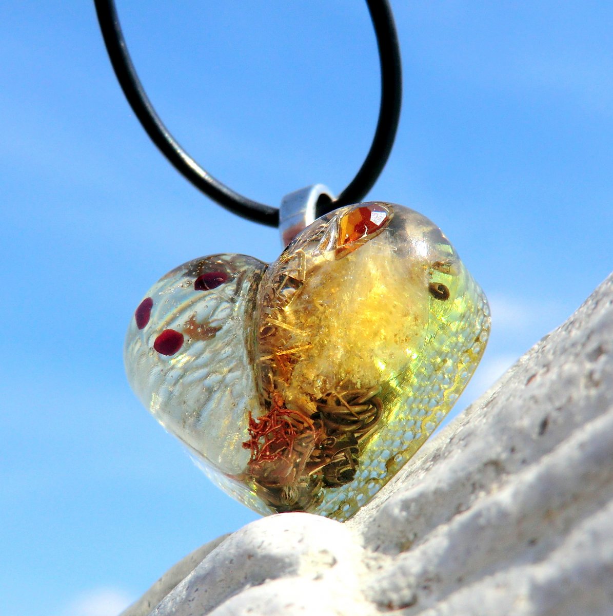 Orgonit Citrínové ♥  Sila Slunce... pro Štěstí