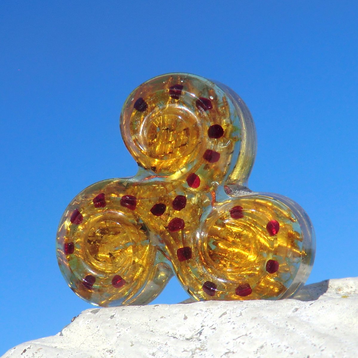 Amulet vířivé Energie EX * Citrínový Triskelion