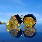 Orgonitové naušničky * Diamant * Citrínové ŠTĚSTÍ/krátké