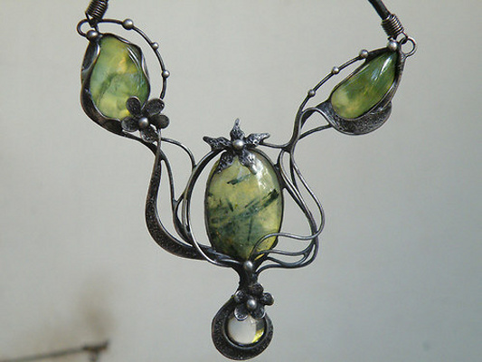 Eldar lossëa...(Prehnity, Křišťál) souprava