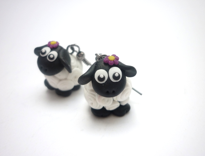 Ovečková invazééé - náušnice