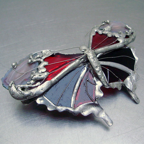 FRANCOUSKÁ SPONA DO VLASŮ S MOTÝLEM