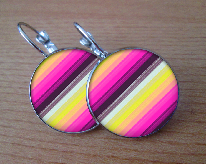 Sladké puntíky -  VISACÍ NÁUŠNICE 