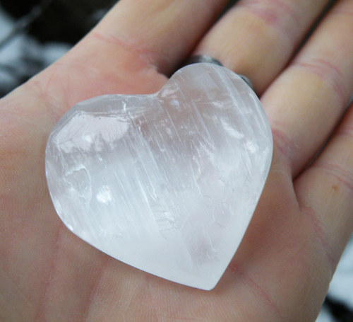 Srdce Selenit 4 x 4,5cm
