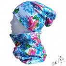 Čepice a nákrčník Barevní motýlci vel. 5