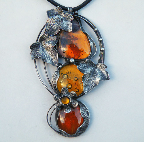 Podzimní zahrada...(sklo) souprava