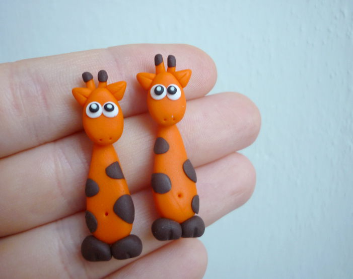 Žirafky - skrz ucho - 1 pár