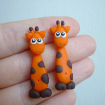 Žirafky - skrz ucho - 1 pár
