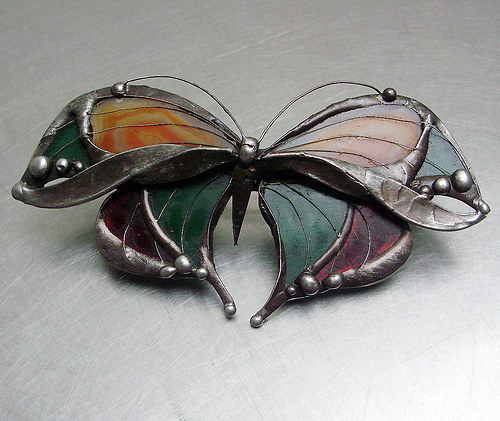 MOTÝLÍ FRANCOUSKÁ SPONA DO VLASŮ