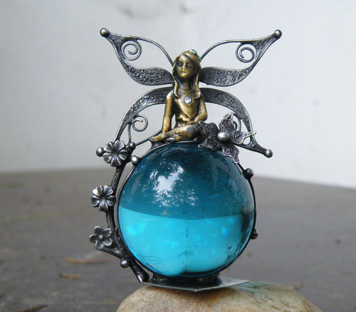 Poměnková víla Élia...(sklo) dekorace