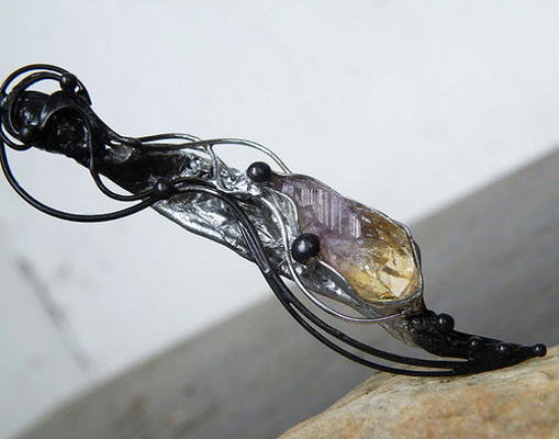 Iridis...(Citrín - pálený Ametyst)